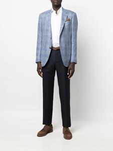 Zegna Geruite blazer - Blauw