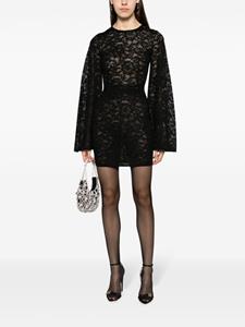 dolce&gabbana Dolce & Gabbana Mini-jurk met wijde mouwen - Zwart
