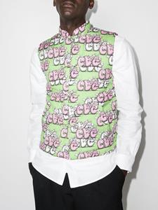 commedesgarçonsshirt Comme Des Garçons Shirt x KAWS gilet met logo - Groen