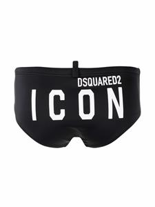 Dsquared2 Zwembroek met logoprint - Zwart