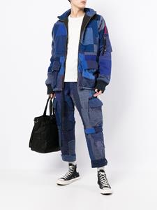 greglauren Greg Lauren Jas met patchwork - Blauw