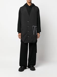 rickowensdrkshdw Rick Owens DRKSHDW Mouwloze jas - Zwart