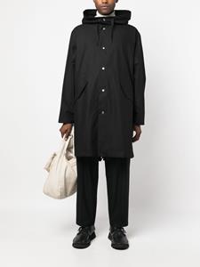 jilsander Jil Sander Parka met logoprint - Zwart