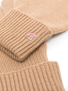 DSQUARED2 monogram-detail gloves - Beige