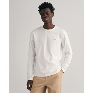 Gant Langarmshirt REG SHIELD LS T-SHIRT mit Logostickerei auf der Brust