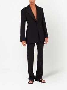 Ferragamo Smoking blazer met enkele rij knopen - Zwart