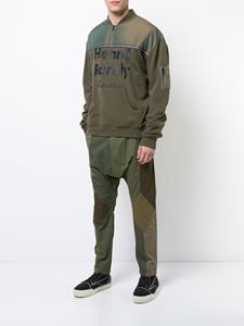 mostlyheardrarelyseen Mostly Heard Rarely Seen twill drop crotch pants - Groen