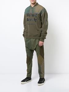 Mostly Heard Rarely Seen twill drop crotch pants - Groen