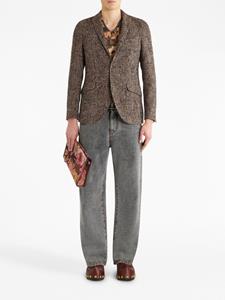 ETRO Geruite blazer - Bruin