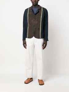 bywalid By Walid Blazer met geborduurde bloemen - Blauw