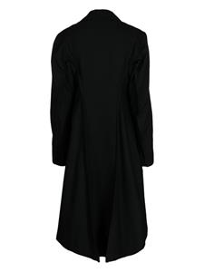 yohjiyamamoto Yohji Yamamoto Mantel met dubbele rij knopen - Zwart