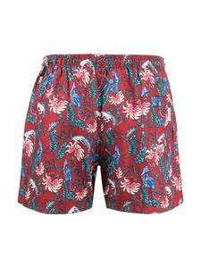 PENINSULA SWIMWEAR Zwembroek met bloemenprint - Rood