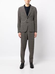giorgioarmani Giorgio Armani Blazer met pied-de-poule print - Grijs