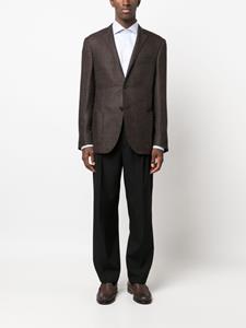 Corneliani Geruite blazer - Bruin