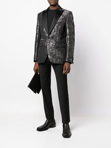 Philipp Plein Blazer met jacquard - Zwart