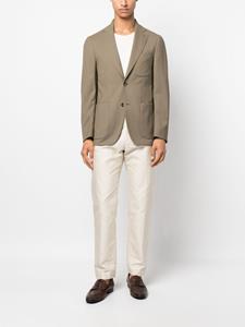 Caruso Blazer van scheerwol - Groen