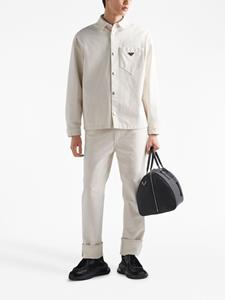 Prada Ribfluwelen broek - Wit