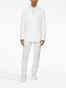 dolce&gabbana Dolce & Gabbana Linnen plooibroek - Wit