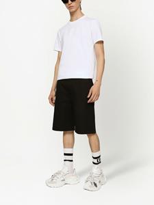 dolce&gabbana Dolce & Gabbana Katoenen shorts met logo - Zwart