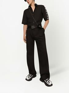 dolce&gabbana Dolce & Gabbana Broek met logopatch - Zwart