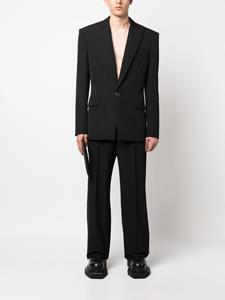 Balmain Blazer met enkele rij knopen - Zwart
