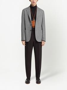 Zegna Blazer met enkele rij knopen - Grijs