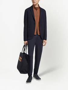 Zegna Colbert met enkele rij knopen - Blauw