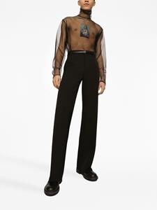 Dolce & Gabbana Geplooide pantalon - Zwart