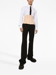 dolce&gabbana Dolce & Gabbana Wollen plooibroek - Zwart