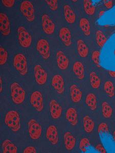Alexander McQueen Sjaal met print - Blauw