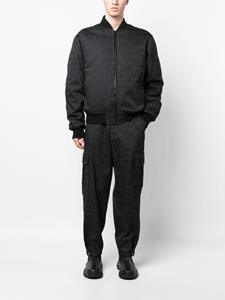 Moschino Bomberjack met logoprint - Zwart