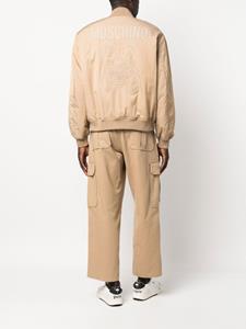 Moschino Bomberjack met geborduurd logo - Beige