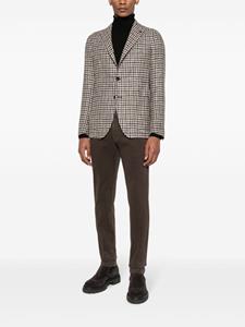Tagliatore Blazer met pied-de-poule print - Bruin