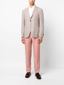 Lardini Blazer met pied-de-poule print - Beige