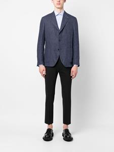 Lardini Blazer met enkele rij knopen - Blauw