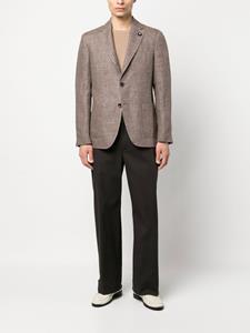 Lardini Blazer met enkele rij knopen - Bruin