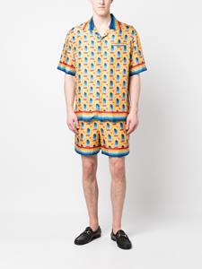 Casablanca Shorts met grafische print - Geel