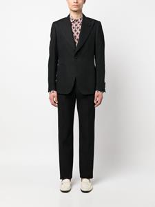 Lardini Blazer met enkele rij knopen - Zwart