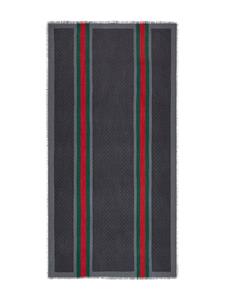 Gucci Gestreepte sjaal - Zwart