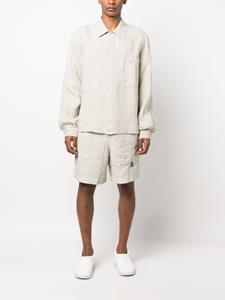 nickfouquet Nick Fouquet Bermuda shorts met borduurwerk - Beige