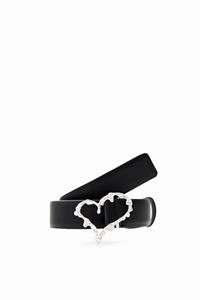 Desigual Leren riem Zalio - BLACK