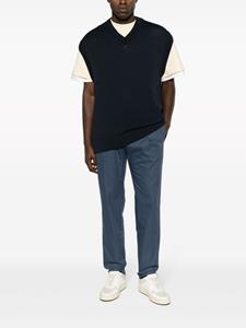 tommyhilfiger Tommy Hilfiger Hampton Bird's Eye broek met toelopende pijpen - Blauw