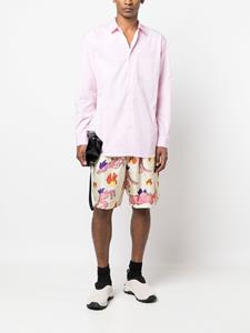 Marni Bermuda shorts met grafische print - Beige