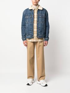 Diesel D-Barcy-T denim jack met lammy kraag - Blauw