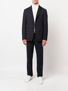 Caruso Colbert met enkele rij knopen - Blauw