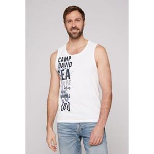 CAMP DAVID Tanktop met logoprint