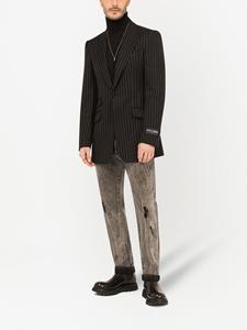 dolce&gabbana Dolce & Gabbana Blazer met krijtstreep - Zwart