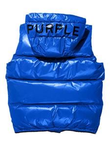 Purple Brand Bodywarmer met logoprint - Blauw