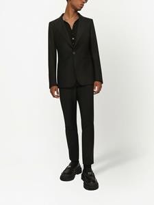 dolce&gabbana Dolce & Gabbana Portofino blazer van wol-zijde met enkele rij knopen - Zwart