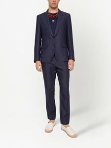 dolce&gabbana Dolce & Gabbana Linnen blazer met enkele rij knopen - Blauw